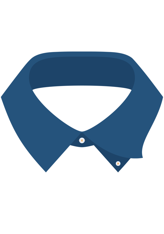 Under Button Down kraag Under Button Down kraag